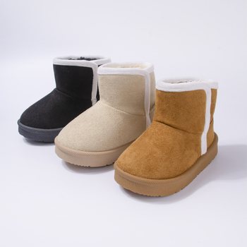 EDUBA bērnu potītes zābaki, ikdienas stilā, augšdaļa no mākslīgā velūra, TPR zole, izgatavots ar injekcijas formēšanu