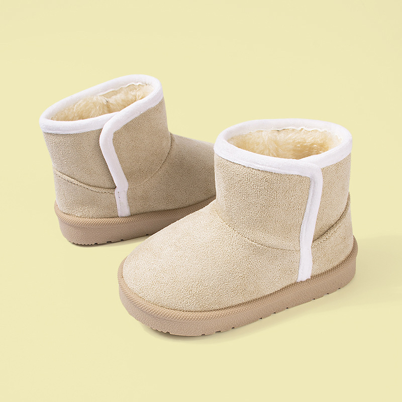 EDUBA bērnu potītes zābaki, ikdienas stilā, augšdaļa no mākslīgā velūra, TPR zole, izgatavots ar injekcijas formēšanu