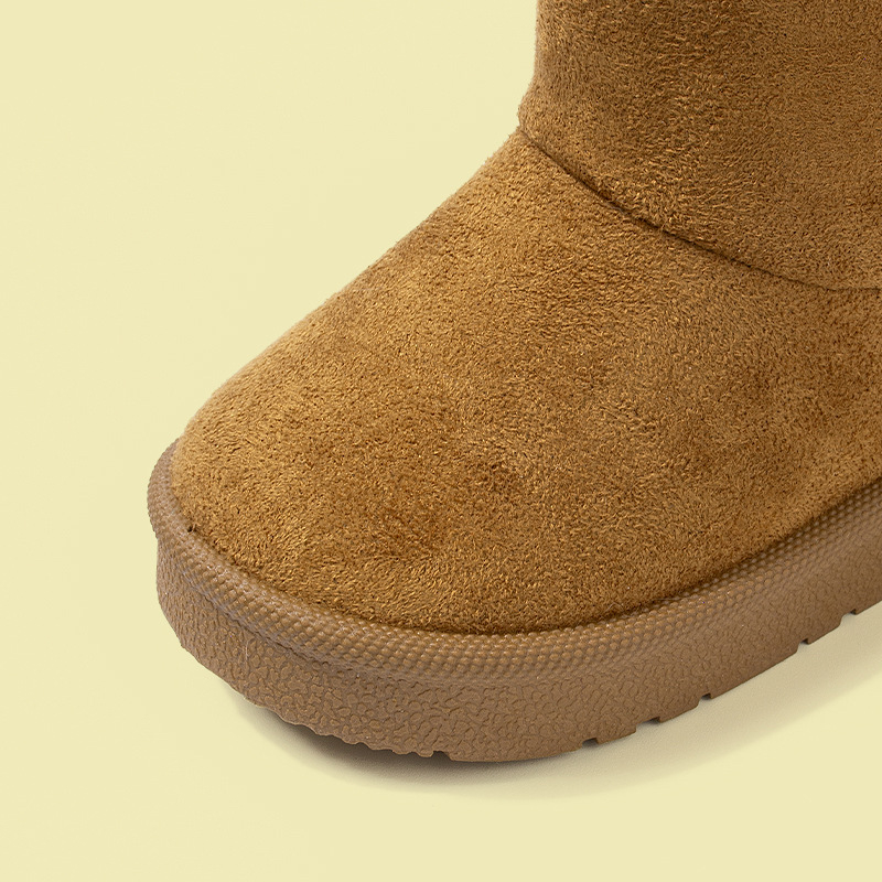 EDUBA bērnu potītes zābaki, ikdienas stilā, augšdaļa no mākslīgā velūra, TPR zole, izgatavots ar injekcijas formēšanu