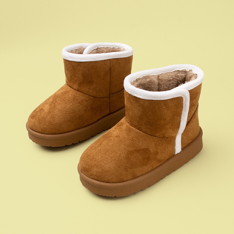 EDUBA bērnu potītes zābaki, ikdienas stilā, augšdaļa no mākslīgā velūra, TPR zole, izgatavots ar injekcijas formēšanu