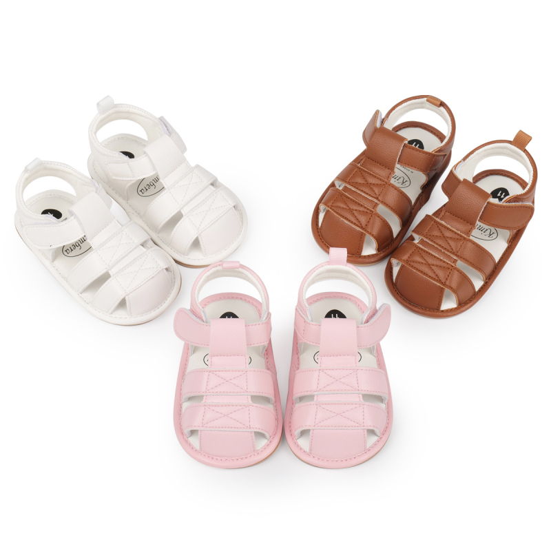 Sandale pentru copii 12-36 luni – respirante, antiderapante, PU partea superioară, închidere Velcro