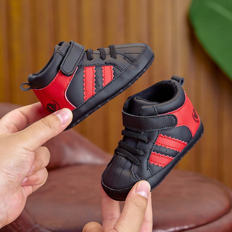 Bērnu apavi toddler, universālie, augsts augšdaļa, Velcro aizvērums, PU augšējais materiāls, elpojoši