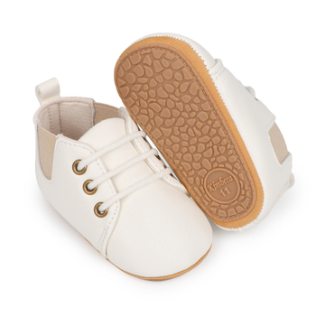 Παπούτσια εσωτερικού χώρου για μωρά με κορδόνια, PU επάνω, αντιολισθητική σόλα, για 12–36 μήνες, άνοιξη-φθινόπωρο