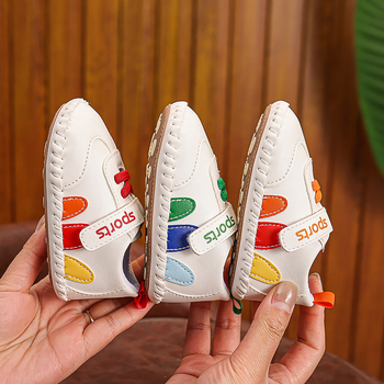 Baba-/kisgyermek futócipő | felsőrész mű PU, Velcro-zár, csúszásmentes talp, tavasz-ősz, 12–48 hónapos korosztály