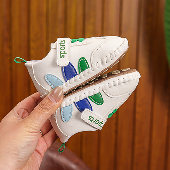 Παιδικά αθλητικά παπούτσια για βρέφη-νήπια | επάνω μέρος από συνθετικό PU, κλείσιμο Velcro, αντιολισθητική σόλα, κατάλληλα για άνοιξη και φθινόπωρο, ηλικίες 12-48 μηνών