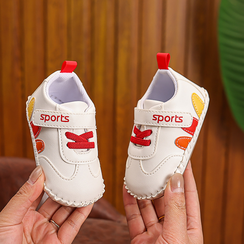 Baba-/kisgyermek futócipő | felsőrész mű PU, Velcro-zár, csúszásmentes talp, tavasz-ősz, 12–48 hónapos korosztály