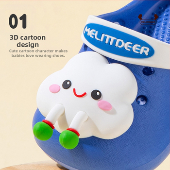 Bērnu EVA sandales, unisex, cartoon modelis, elpojošas un izturīgas, augšējā EVA daļa, zole EVA, vecums 1–6 gadi
