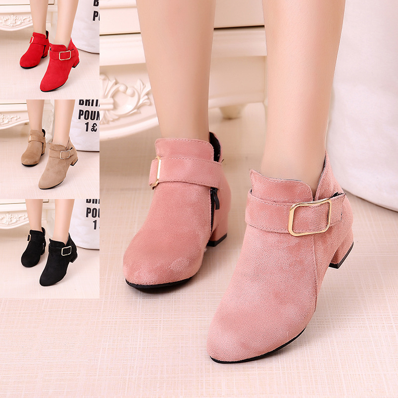 Lányoknak szóló Martin csizma – velúr felsőrész, oldalsó cipzár, alacsony szár, gumírozott talp, brit stílusú hercegnő