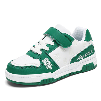 Bērnu ikdienas apavi ar Velcro aizdari, augšdaļa no sintētiskās ādas, gumijas zole, zems potītes augstums, plaid raksts.