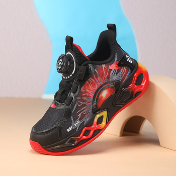 Παπούτσια Τρεξίματος για Αγόρια, Άνω Μέρος από Δίκτυο, Σόλα EVA, Κλείσιμο με Περιστρεπόμενο Κουμπί, Διαπνέοντα