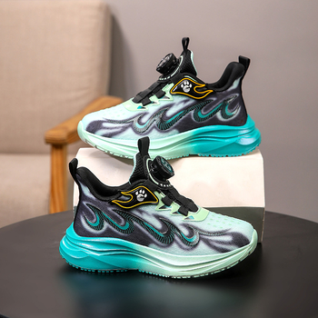 Παιδικά Παπούτσια Τρεξίματος με Κουμπωτό Κλείσιμο από Πλέγμα — Αναπνεύσιμα, Ελαφριά, Σόλα EVA