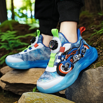 Παιδικά παπούτσια για τρέξιμο με άνω μέρος από δίχτυ, αναπνεύσιμα, αντιολισθητικά, σχέδιο καρτούν, άνοιξη και φθινόπωρο
