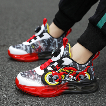 Παιδικά παπούτσια για τρέξιμο με άνω μέρος από δίχτυ, αναπνεύσιμα, αντιολισθητικά, σχέδιο καρτούν, άνοιξη και φθινόπωρο