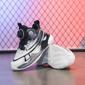 Παιδικά παπούτσια μπάσκετ με επάνω μέρος από δίχτυ, καουτσούκ σόλα, για αγόρια 13–16 ετών, για άνοιξη-καλοκαίρι-φθινόπωρο