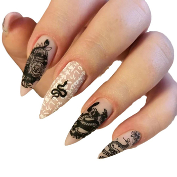 Wear Armor αυτοκόλλητα νυχιών – υπερ-λεπτές χωρίς ραφές, ελλειπτικού σχήματος; μοτίβα: ρόδο, τουλίπα, αστερισμοί