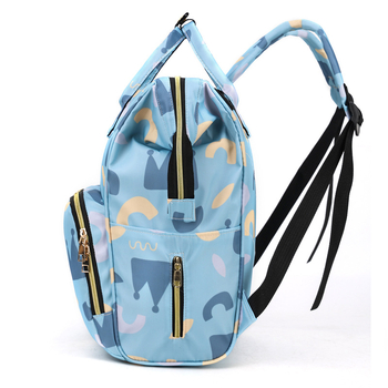 Τσάντα μαμάς με floral print – Oxford ύφασμα, αδιάβροχη, καμπύλη ιμάντας ώμου, επένδυση πολυεστέρα, άνοιξη 2024