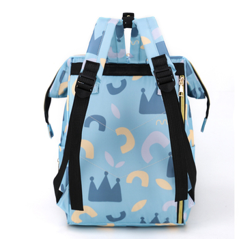 Τσάντα μαμάς με floral print – Oxford ύφασμα, αδιάβροχη, καμπύλη ιμάντας ώμου, επένδυση πολυεστέρα, άνοιξη 2024