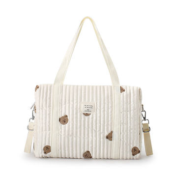 Κεντημένη τσάντα μητέρας – κομψή, ελαφριά, με μεγάλο χώρο, crossbody για μητέρες και μωρά (Νάιλον; ζωϊκό μοτίβο; επένδυση πολυεστέρα; μεγάλη χωρητικότητα; διαχωρισμός στεγνό-υγρό)