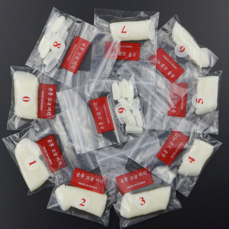 Lažni nokti – okrugla glava i ovalni oblik; cvjetni uzorak; jednostavan, kratak stil; OEM