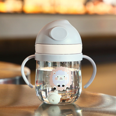 Παιδικό κύπελλο εκμάθησης πόσης – Σίπι κυπέλλο για γάλα και νερό, με χερούλι και λουρί πλάτης, Καρτούν στυλ, Υλικό PC