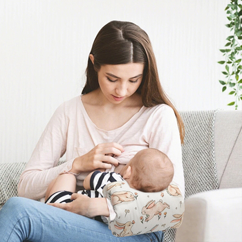 Žindymo pagalvė – apvalios formos, poliesterio užpildas, tinkama visiems etapams, motinystės pagalvė