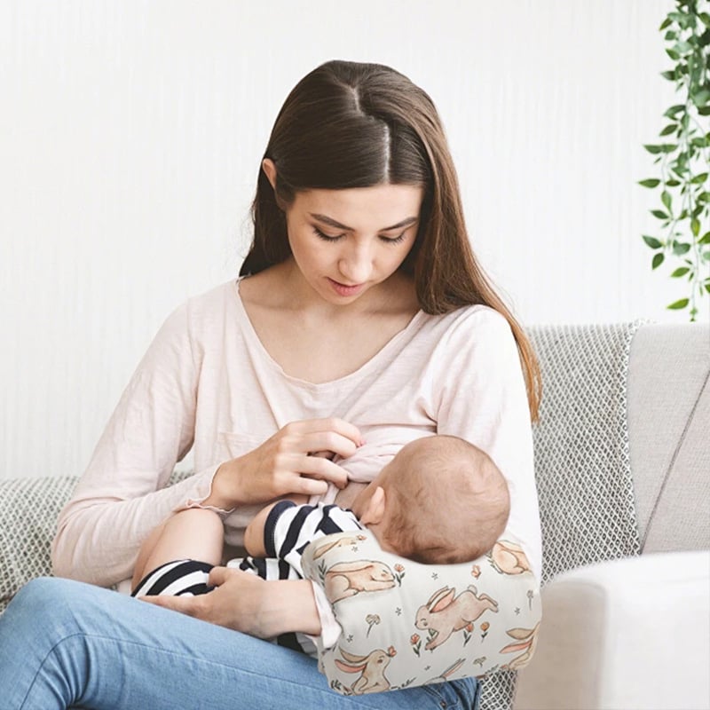 Žindymo pagalvė – apvalios formos, poliesterio užpildas, tinkama visiems etapams, motinystės pagalvė