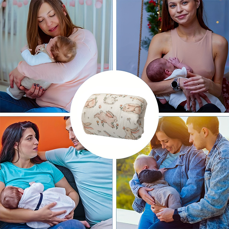 Žindymo pagalvė – apvalios formos, poliesterio užpildas, tinkama visiems etapams, motinystės pagalvė