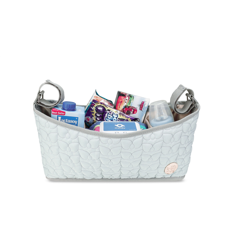 Чанта за бебешка количка – стил ръчна чанта, полиестер, водоустойчива, мокро/сухо разделение, размери 40×8,5×20 см