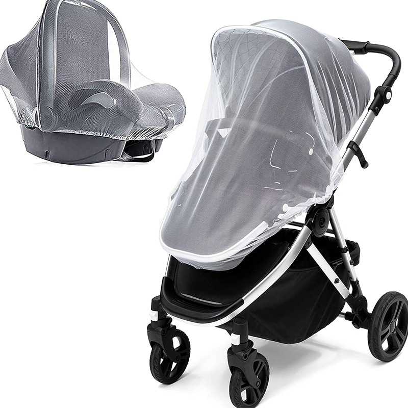 Ratiņu moskītu tīkls ar pilnu pārklājumu un ventilācijas režģi, pretkukai un kukaiņu aizsardzība, priekš zīdaiņiem un bērniem