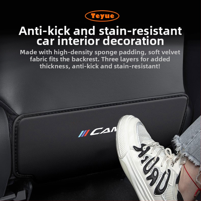 Toyota Camry — защитна подложка за задната облегалка на седалката, кожено покритие с пяна, печатано лого, четирисезонна обща версия, марка Tetyue