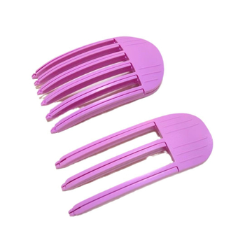 Πλαστικός χτενιστήρας μαλλιών με αφράτο κλιπ ρίζας, Unisex, κορεατικό στυλ, τεχνική σφράγισης