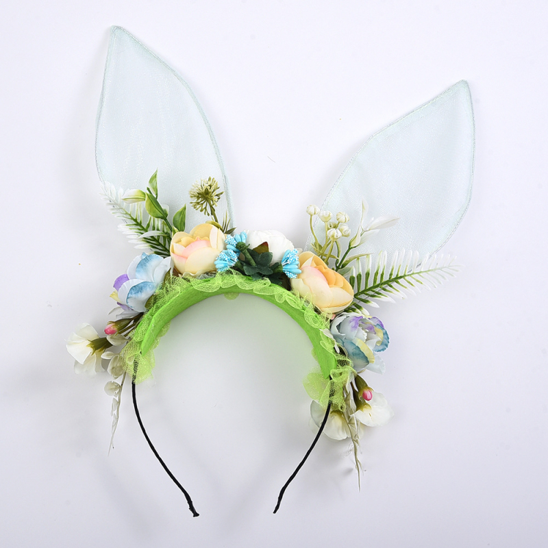 Nėrinių plaukų juosta su kiškių ausimis, pasakų stiliaus, galvos aksesuaras moterims, Yiwu Loulin jewelry