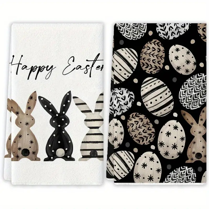 Indų plovimo šluostė su Velykų kiškių ir pelės galvos motyvais; superfininis pluoštas; siūlas 150D; svoris >200 g; pritaikomas apdorojimas