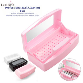 Κουτί απολύμανσης εργαλείων νυχιών για απολύμανση και καθαρισμό, πλαστικό, 307 g, αδειοδοτημένη ιδιωτική ετικέτα, μάρκα lusluking