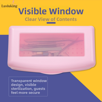 Κουτί απολύμανσης εργαλείων νυχιών για απολύμανση και καθαρισμό, πλαστικό, 307 g, αδειοδοτημένη ιδιωτική ετικέτα, μάρκα lusluking