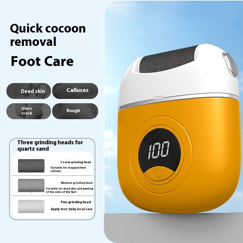 Elektrinis pėdų šlifuoklis pašalinti negyvą odą ir nuospaudas, su pedikiūro akmeniu ir skaitmeniniu ekranu — Very heart prekinis ženklas, licencijuotas privatūs ženklas, išleidimas 2024