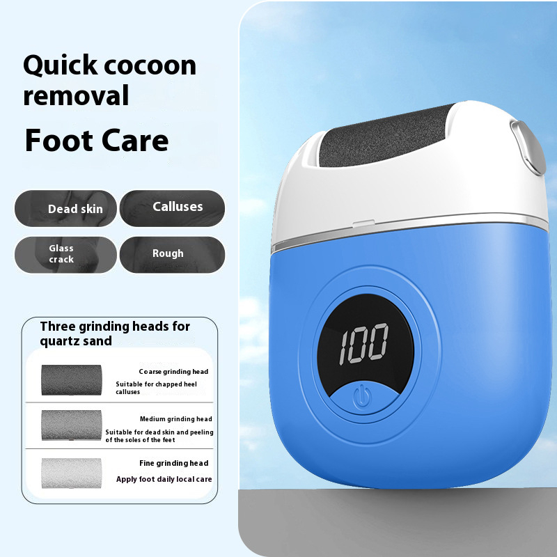 Elektrinis pėdų šlifuoklis pašalinti negyvą odą ir nuospaudas, su pedikiūro akmeniu ir skaitmeniniu ekranu — Very heart prekinis ženklas, licencijuotas privatūs ženklas, išleidimas 2024