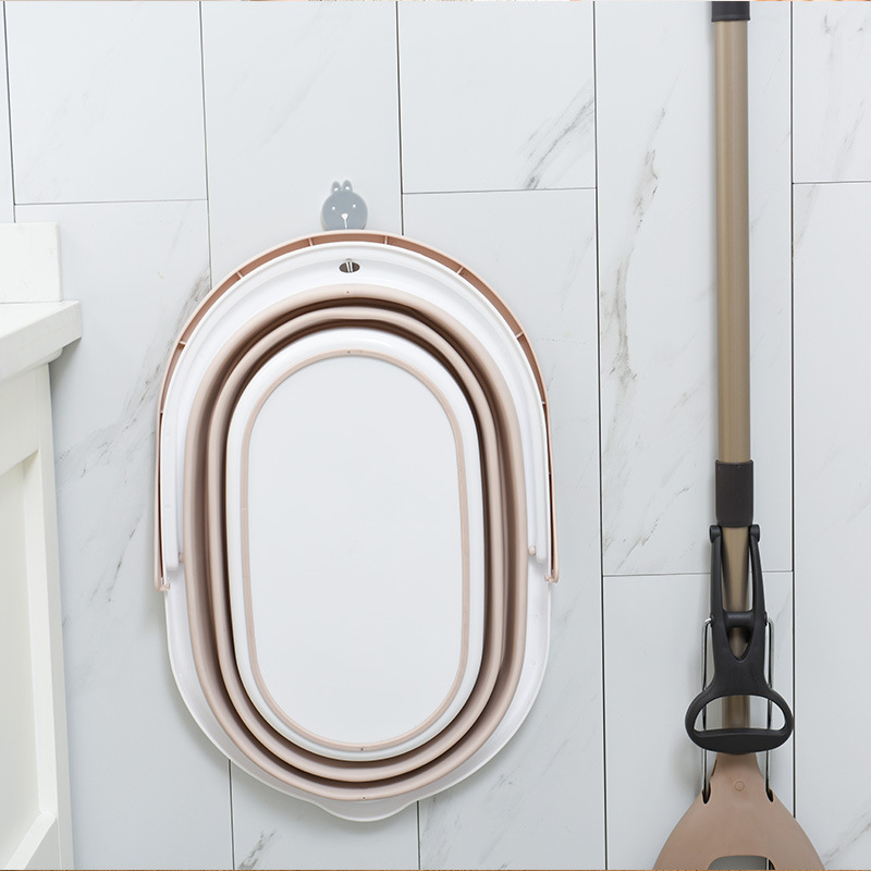 Sulankstomas stačiakampis kibiras mopui LJ — PP+TPR, 660 g, nešiojamas namų valymui