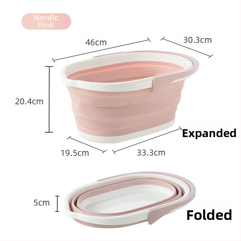 Sulankstomas stačiakampis kibiras mopui LJ — PP+TPR, 660 g, nešiojamas namų valymui