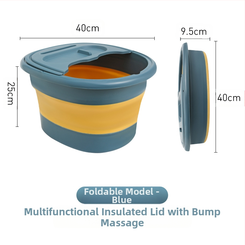 Sulankstomas plastinės kojų vonios kibiras suaugusiems — nešiojamas dizainas, Orange prekės ženklas