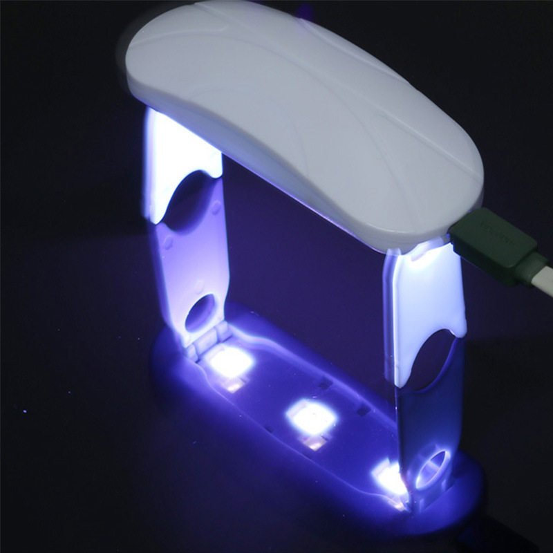 Dubultjoslu UV lampa telefona filmai sacietēšanai un manikīram, saliekamā pārnēsājamā UV LED lampa, 365/395 nm, modeļa ZL2018, XinMaoTeng Technology