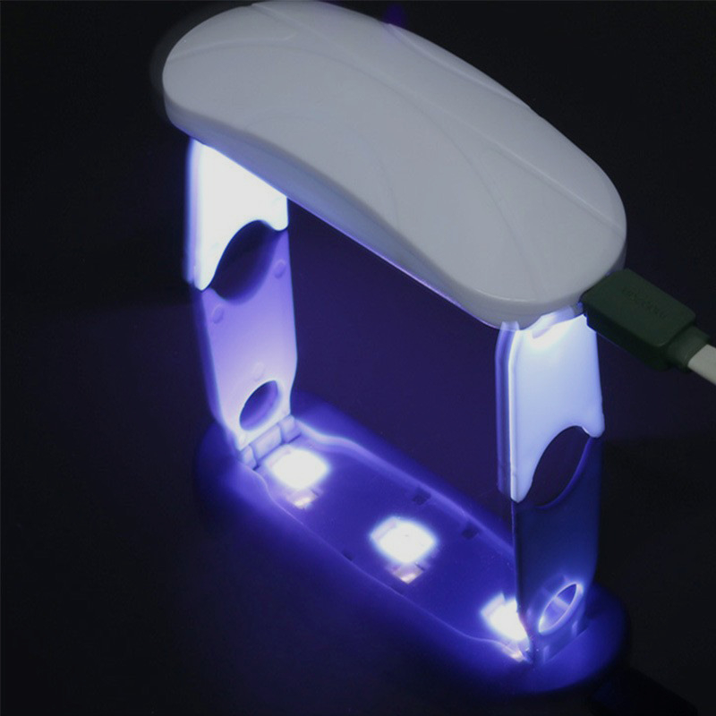 Dubultjoslu UV lampa telefona filmai sacietēšanai un manikīram, saliekamā pārnēsājamā UV LED lampa, 365/395 nm, modeļa ZL2018, XinMaoTeng Technology
