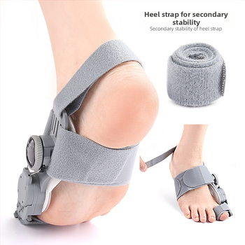 Pēdas pirksta korektors – Pirkstu atdalītājs; Materiāli: ABS, neilons un silikona spilventiņš; Modelis: Pēdas pirksta korektors; Sērija: Atdalītājs; Stils: Hallux valgus, personalizēts dizains; Atgriezeniskā korekcija.