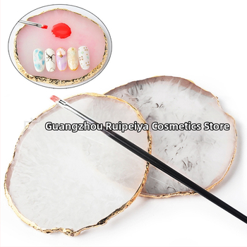 Πινακίδα επίδειξης μανικιούρ με παλέτα νυχιών από ρητίνη και αχάτη, 44 g, μοντέλο B147, RQY