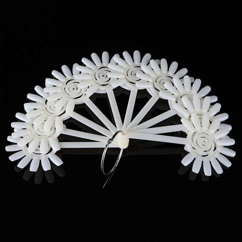 3-u-1 paleta lakova za nokte, u obliku ventilatora, kartica u stilu bambusa, proziran dizajn s prirodnom školjkom