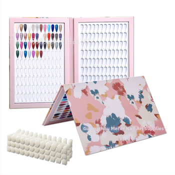 Πίνακας επίδειξης μανικιούρ με 216 δείγματα, σε στυλ βιβλίου με ενσωματωμένα δείγματα, υλικό: κάρτα δειγμάτων, μάρκα Kemei Er