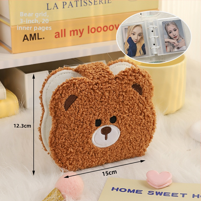 Hewu плюшен фотоалбум, стил Korean-ins, с подвижни страници, 20 страници