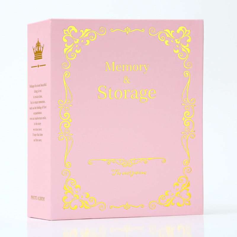 Фотоалбум за деца — карикатурен стил, ламинирани страници, обложка с фолио в злато, ултразвуково подвързване, обложка от крафт хартия