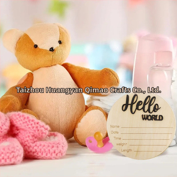 Yi Nan 3D ξύλινο διακοσμητικό για βάπτιση μωρού – μοντέρνο και λιτό στυλ, κυκλικό κρεμαστό