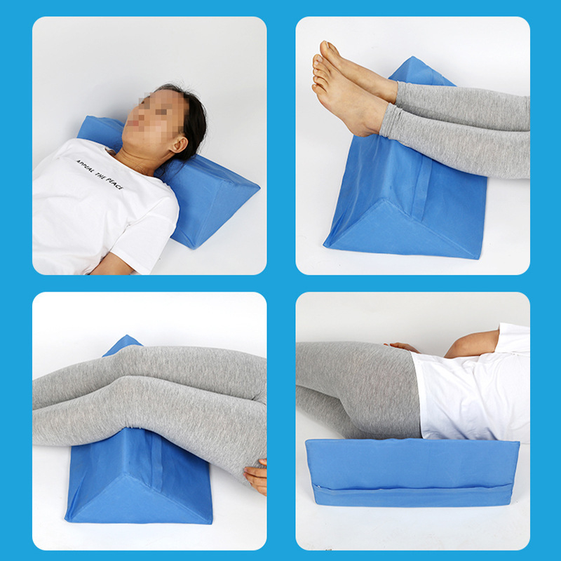 Триъгълна подложка за обръщане, пяна с висока плътност; за цялото тяло; рехабилитация на горни крайници; антипролежна подложка